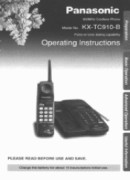 Panasonic KXTC910B KXTC910B User Guide